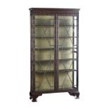 GLAZED TWO DOOR BOOKCASE