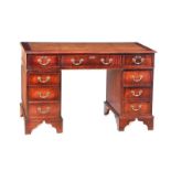 MAHOGANY PEDESTAL DESK