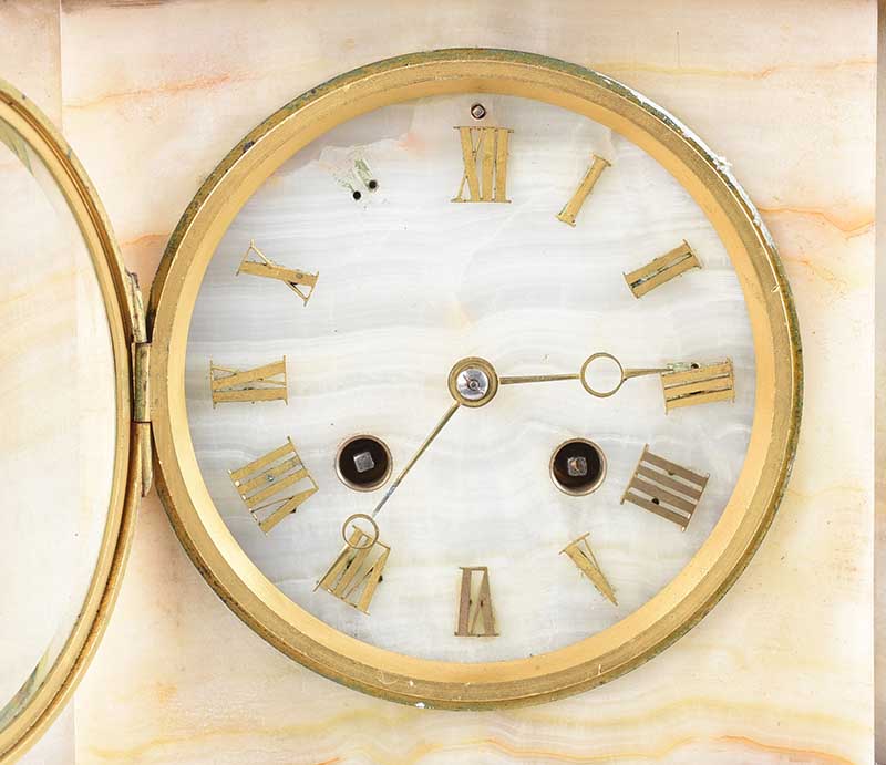 FRENCH MARBLE CLOCK - Image 4 of 7