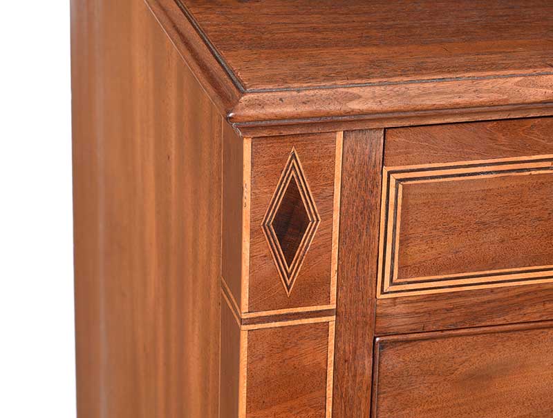 GEORGIAN MAHOGANY CHEST OF DRAWERS - Image 2 of 9