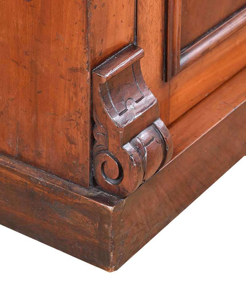 VICTORIAN MAHOGANY TWO DOOR BOOKCASE - Image 7 of 9