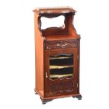 VICTORIAN MAHOGANY MUSIC CABINET