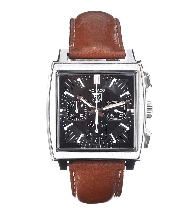 TAG HEUER 'MONACO' CHONOGRAPH STAINLESS STEEL GENT'S WRIST WATCH