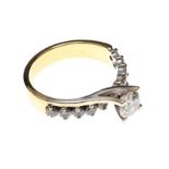 18CT GOLD DIAMOND RING