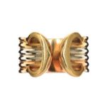 CARTIER 18CT GOLD, ROSE GOLD AND, WHITE GOLD RING