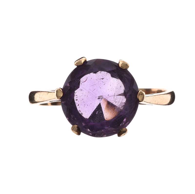 9CT GOLD AMETHYST RING