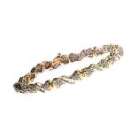 10CT GOLD DIAMOND BRACELET