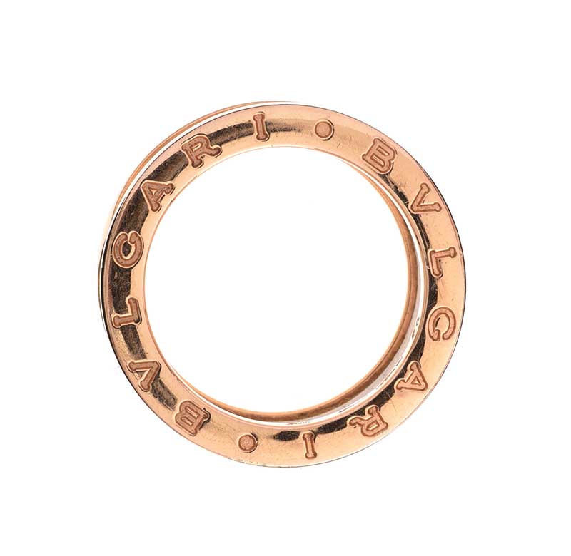 BVLGARI 18CT ROSE GOLD AND CERAMIC RING - Image 3 of 3