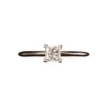 TIFFANY & CO. PLATINUM DIAMOND RING