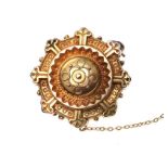 VICTORIAN 14CT GOLD BROOCH