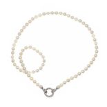 STERLING SILVER PEARL NECKLACE BY TI SENTO