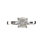 PLATINUM SOLITAIRE DIAMOND RING