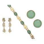 SUITE OF JADE AND CHINESE JEWELLERY