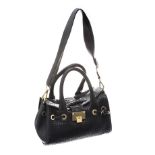 JIMMY CHOO BLACK LEATHER HANDBAG