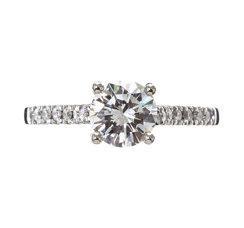 PLATINUM DIAMOND SOLITAIRE RING