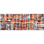 Kevin Sharkey - HAZE - Oil on Board - 18 x 48 inches - Signed