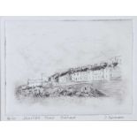 Dorothy Tinman - SEACLIFF ROAD, BANGOR - Limited Edition Black & White Engraving (4/10) - 6 x 8