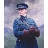 Unknown - MICHAEL COLLINS - Coloured Print - 16 x 13 inches - Unsigned