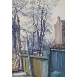 Dorothy Blackham, RUA - NOVEMBER IN THE SUBURBS - Watercolour Drawing - 20 x 14 inches - Signed