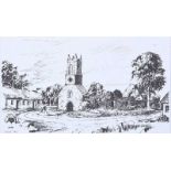 Tom Kerr - THE OLD PRIORY, HOLYWOOD - Limited Edition Black & White Print (21/100) - 7 x 11 inches -
