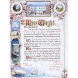 Joseph William Carey, RUA - AN ADDRESS TO MISS WRIGHT - Watercolour Drawing - 20 x 14 inches -