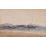 Andrew Nicholl, RHA - KILCHURN CASTLE, LOCH AWE, SCOTLAND - Watercolour Drawing - 7 x 12 inches -