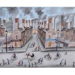 John Ormsby - OUR WEE STREET - Watercolour Drawing - 16 x 20 inches - Signed