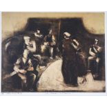 J.B. Vallely - SET DANCERS & MUSICIANS - Limited Edition Print (11/50) - 13 x 17 inches - Signed