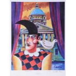 Graham Knuttel - MR PUNCH, BELFAST CITY HALL - Limited Edition Coloured Print (8/800) - 28 x 22