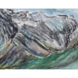 Barrie Cooke, HRHA - CLUTHA RIVER - Watercolour Drawing - 10 x 12.5 inches - Signed