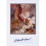 Basil Blackshaw, HRHA HRUA - COCKEREL - Coloured Print - 6 x 5 inches - Signed