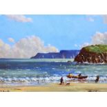 David Overend - SLEA HEAD, COUNTY KERRY - Coloured Print - 6 x 8 inches - Signed
