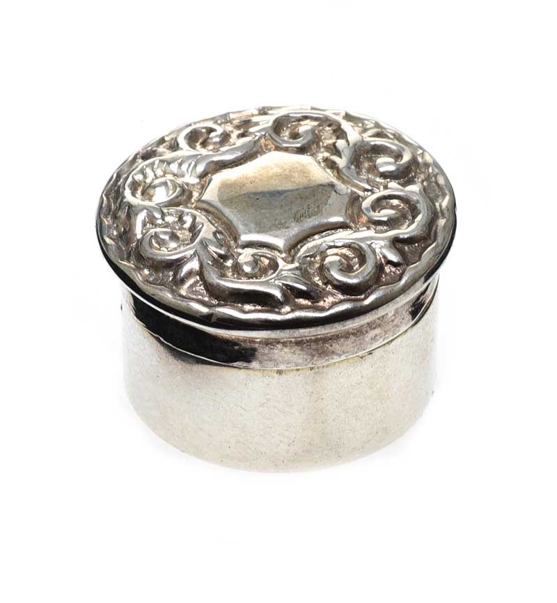 STERLING SILVER PILL BOX