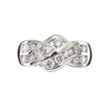 18CT WHITE GOLD DIAMOND RING