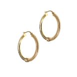 9CT GOLD HOOP EARRINGS