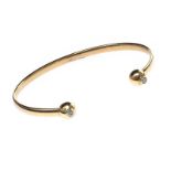 9CT GOLD DIAMOND-SET BANGLE