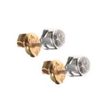 9CT WHITE GOLD DIAMOND STUD EARRINGS