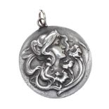 ART NOUVEAU PEWTER PENDANT