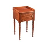 VICTORIAN MAHOGANY BEDSIDE PEDESTAL