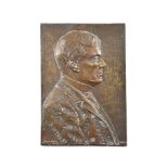 LEILA USHER BRONZE PLAQUE