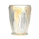 RENE LALIQUE DANAIDES GLASS VASE