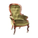 VICTORIAN MAHOGANY ARMCHAIR