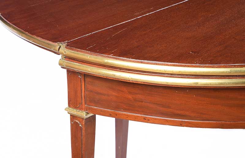 ANTIQUE MAHOGANY TURN OVER LEAF TEA/ GAMES TABLE - Image 5 of 9