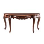 MAHOGANY CONSOLE TABLE