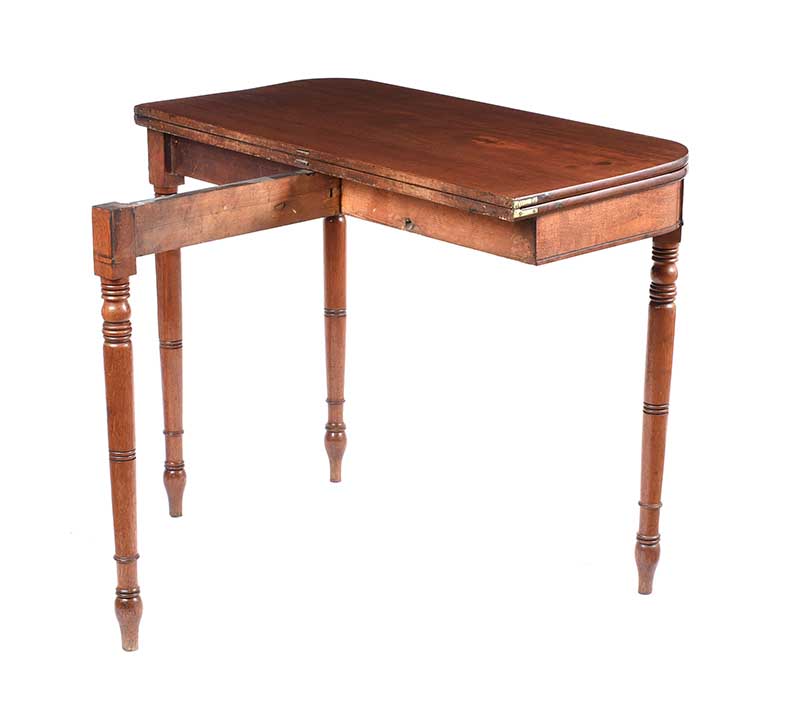 VICTORIAN MAHOGANY TURN OVER LEAF TEA TABLE - Image 7 of 7