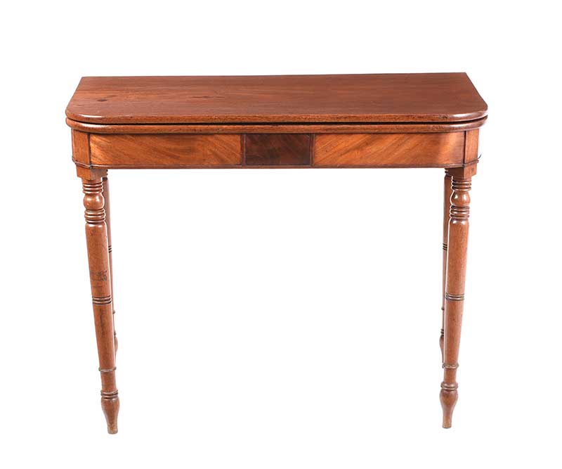 VICTORIAN MAHOGANY TURN OVER LEAF TEA TABLE - Image 5 of 7