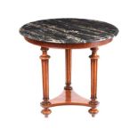 CONTINENTAL MARBLE TOP CENTRE TABLE