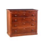 REGENCY MAHOGANY CHEST OF DRAWERS