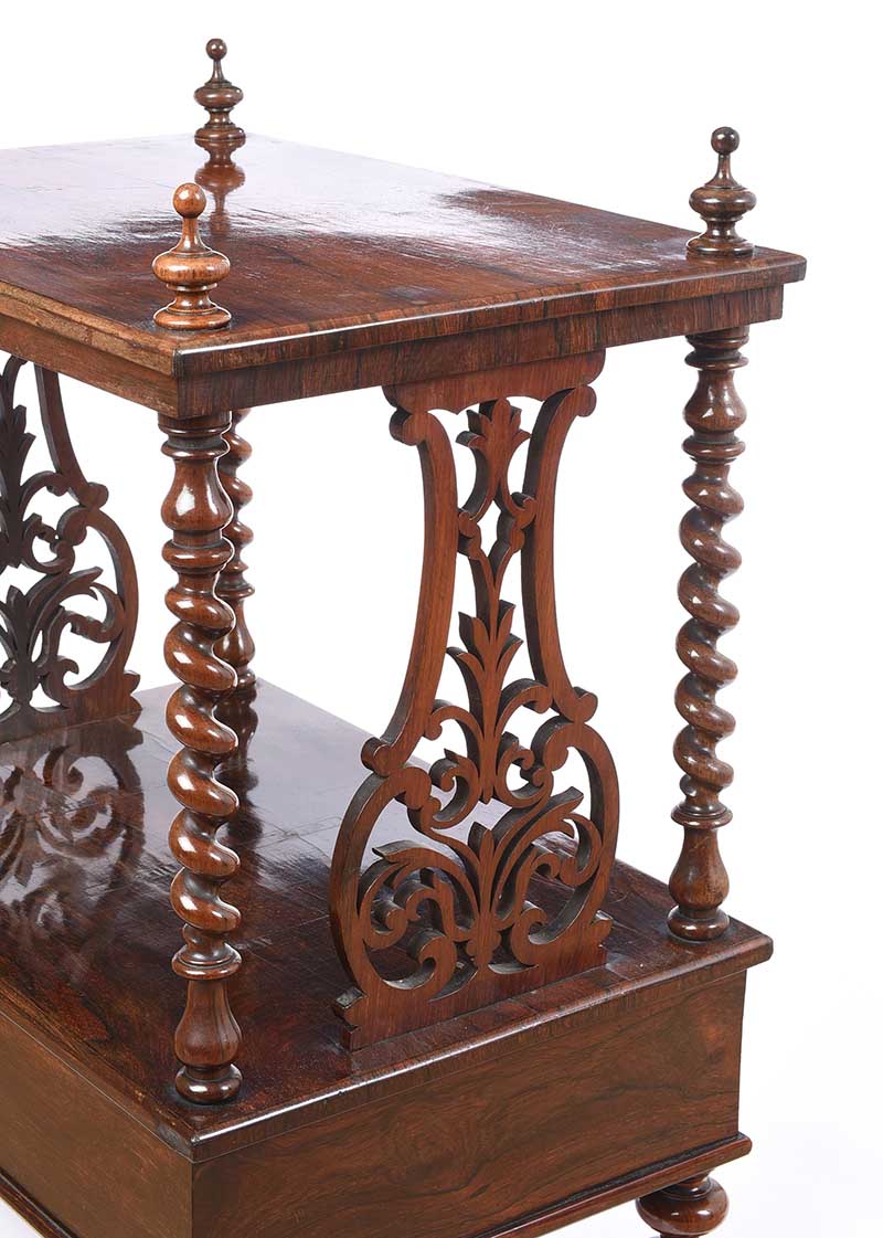 VICTORIAN ROSEWOOD LAMP TABLE - Image 4 of 5