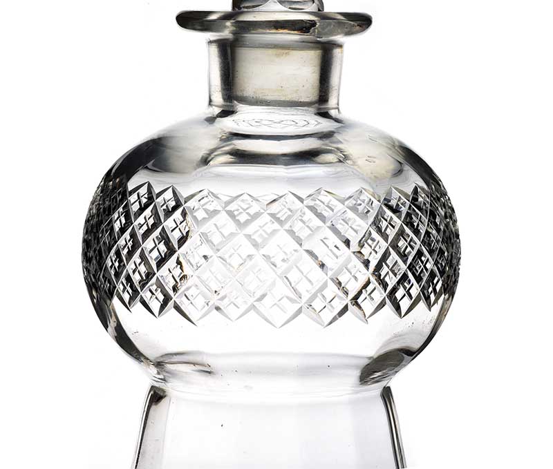 ANTIQUE DECANTER & STOPPER - Image 3 of 4